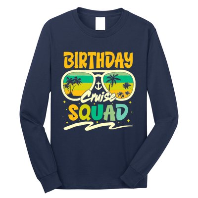 Birthday Summer Cruise Squad Party Vintage Lovers Holiday Long Sleeve Shirt