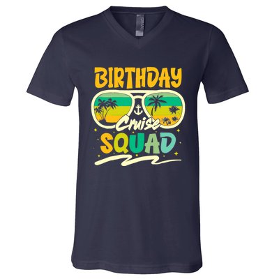 Birthday Summer Cruise Squad Party Vintage Lovers Holiday V-Neck T-Shirt