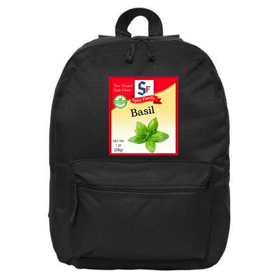 Basil Spice Condiment Costume Holiday Spice Group Costumes 16 in Basic Backpack