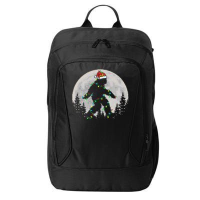 Bigfoot Santa Christmas Tree Lights City Backpack