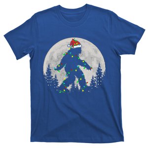 Bigfoot Santa Christmas Tree Lights T-Shirt