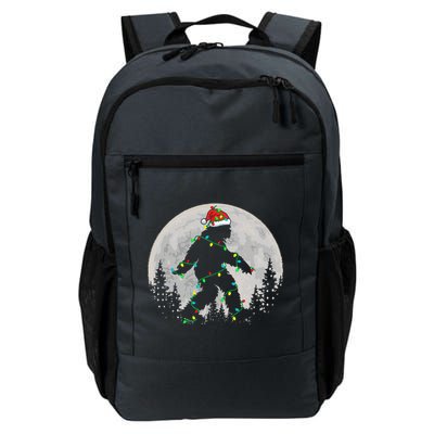 Bigfoot Santa Christmas Tree Lights Daily Commute Backpack