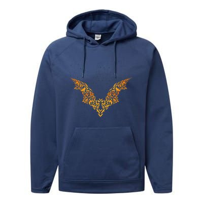 Bat Spooky Costume Idea Halloween Performance Fleece Hoodie