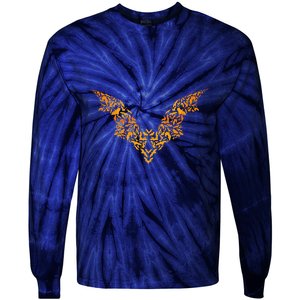 Bat Spooky Costume Idea Halloween Tie-Dye Long Sleeve Shirt