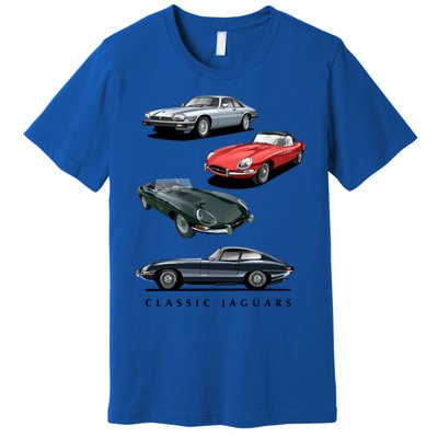 British Sports Cars Gift Classic Jaguars Gift Premium T-Shirt