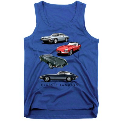 British Sports Cars Gift Classic Jaguars Gift Tank Top