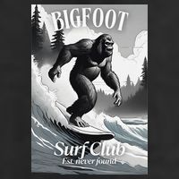 Bigfoot Surf Club Est 7 Panel Mesh Trucker Snapback Hat