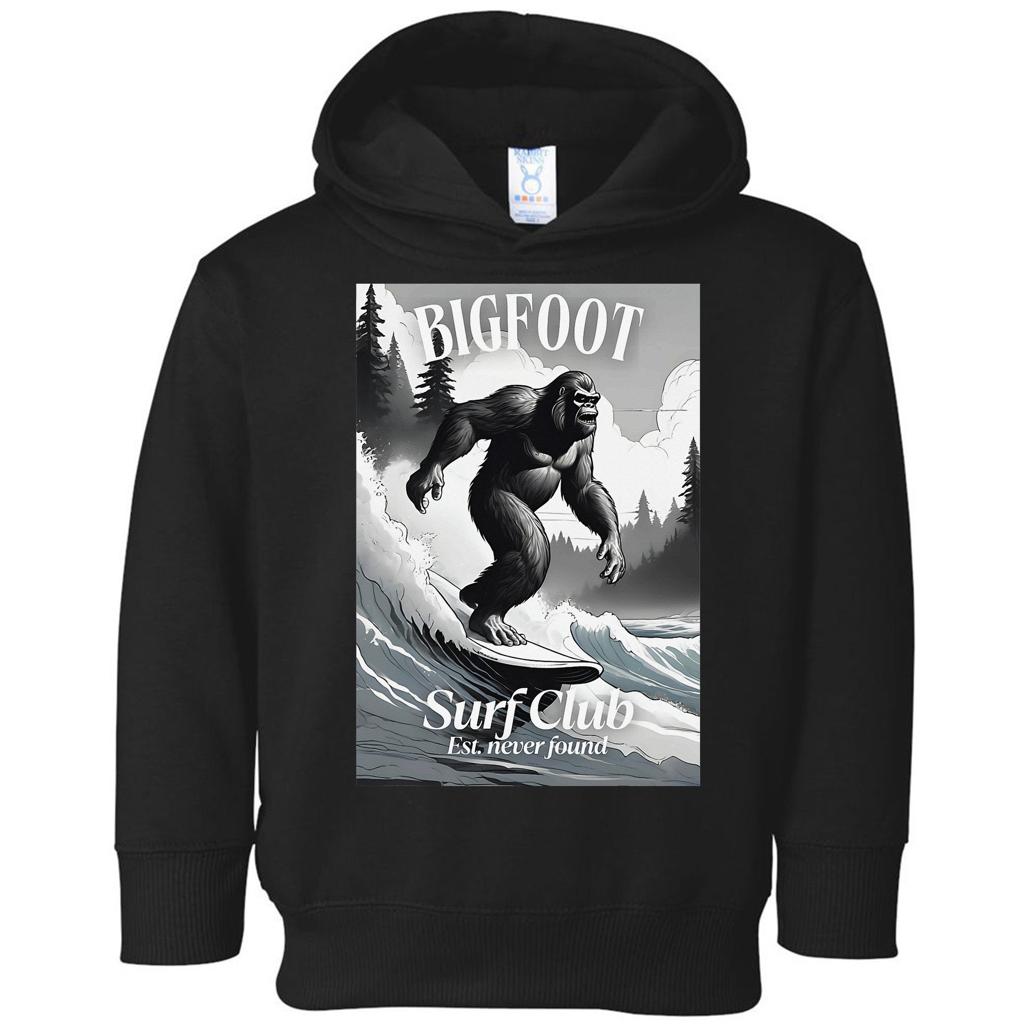 Bigfoot Surf Club Est Toddler Hoodie