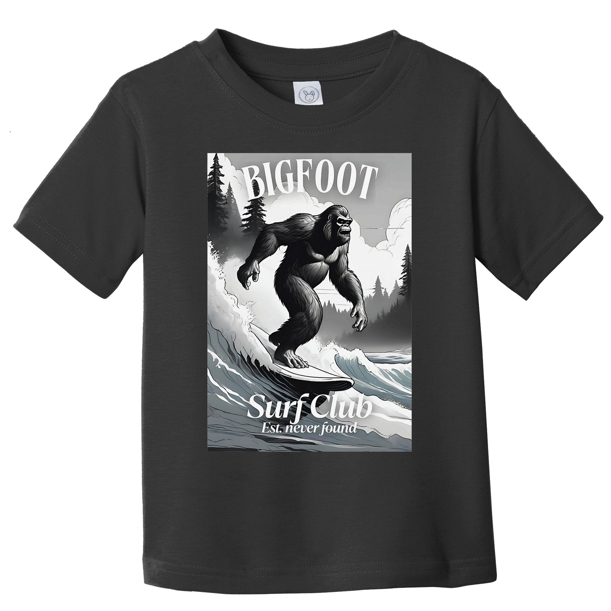 Bigfoot Surf Club Est Toddler T-Shirt
