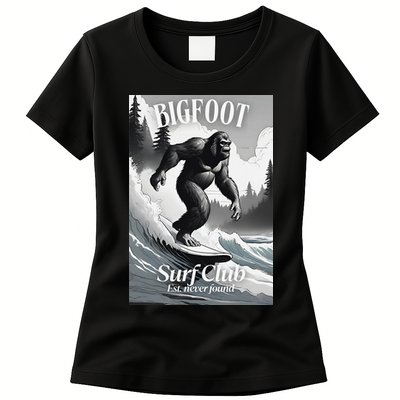Bigfoot Surf Club Est Womens T-Shirt