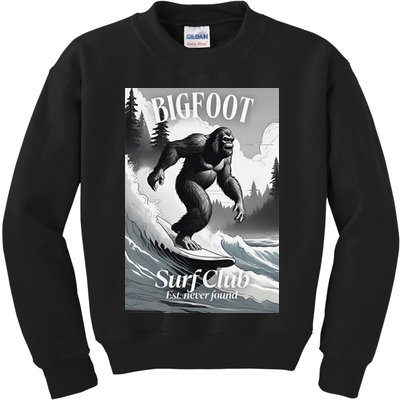 Bigfoot Surf Club Est Kids Sweatshirt