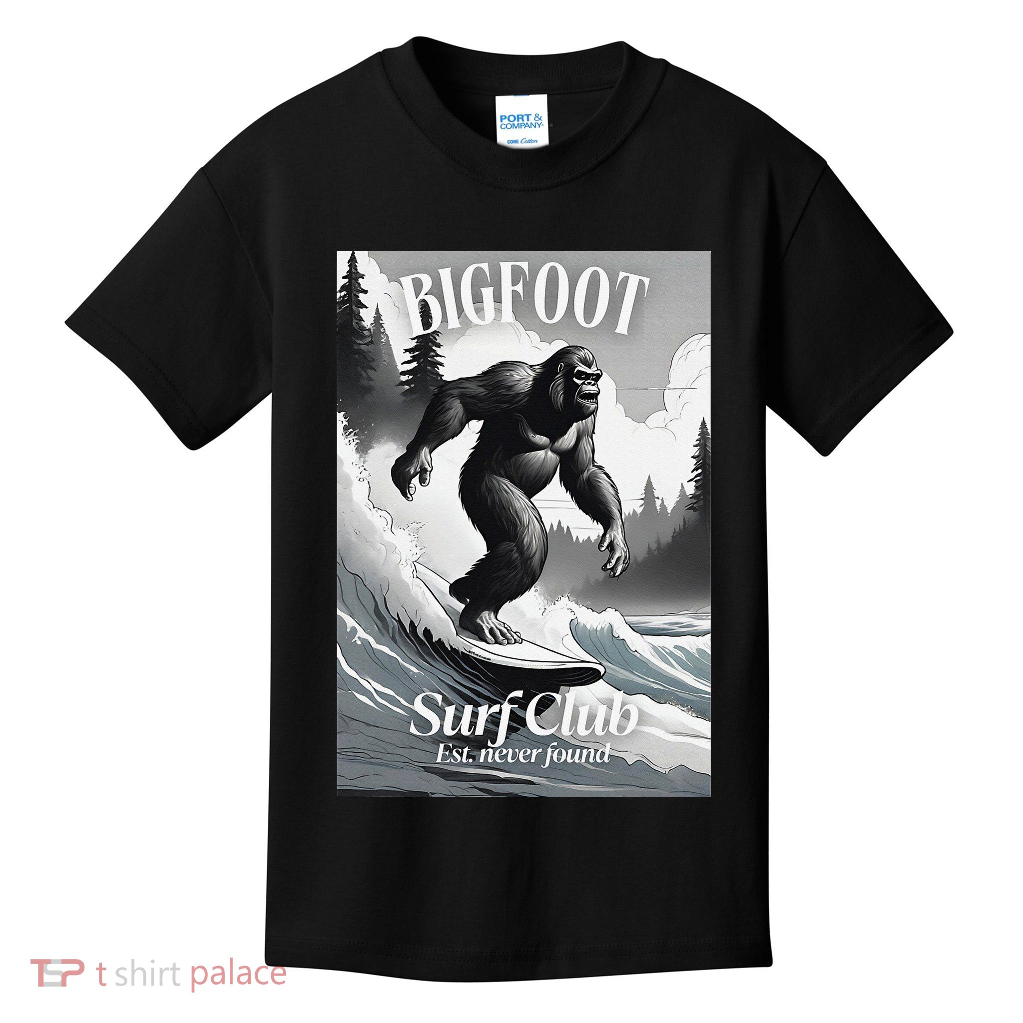 Bigfoot Surf Club Est Kids T-Shirt