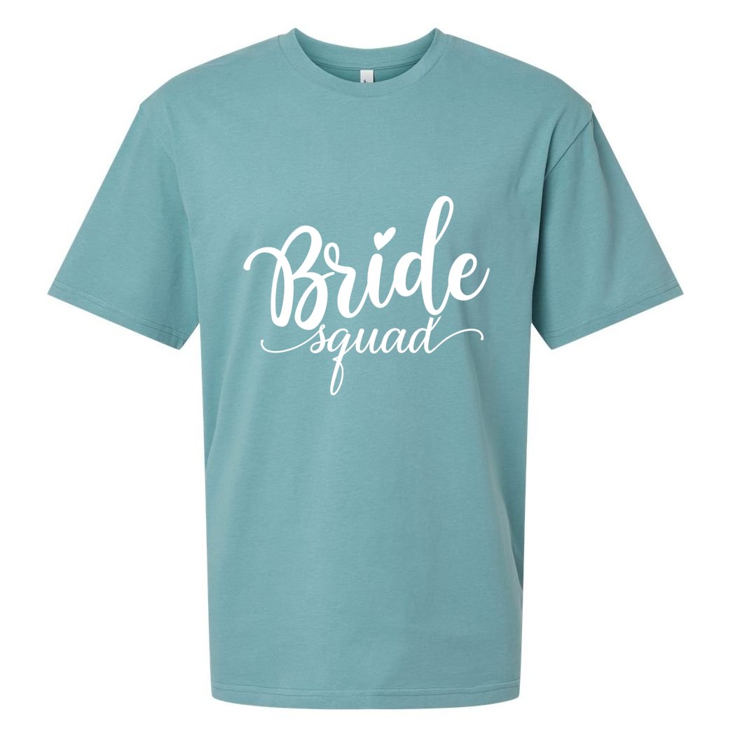 Bride Squad Cute Wedding Sueded Cloud Jersey T-Shirt