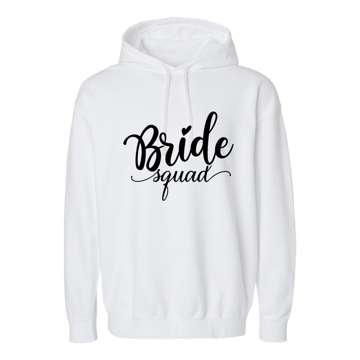 Bride Squad Cute Wedding Garment-Dyed Fleece Hoodie