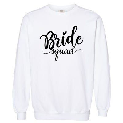 Bride Squad Cute Wedding Garment-Dyed Sweatshirt