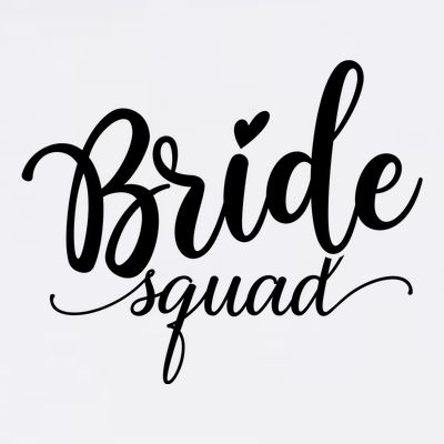 Bride Squad Cute Wedding T-Shirt