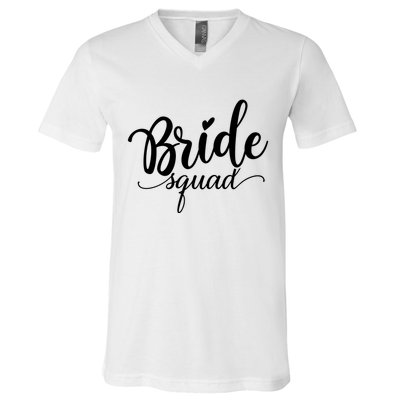 Bride Squad Cute Wedding V-Neck T-Shirt