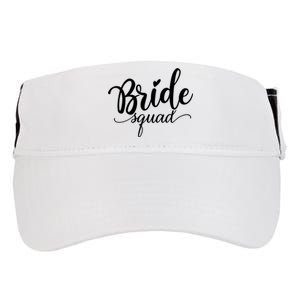 Bride Squad Cute Wedding Adult Drive Performance Visor