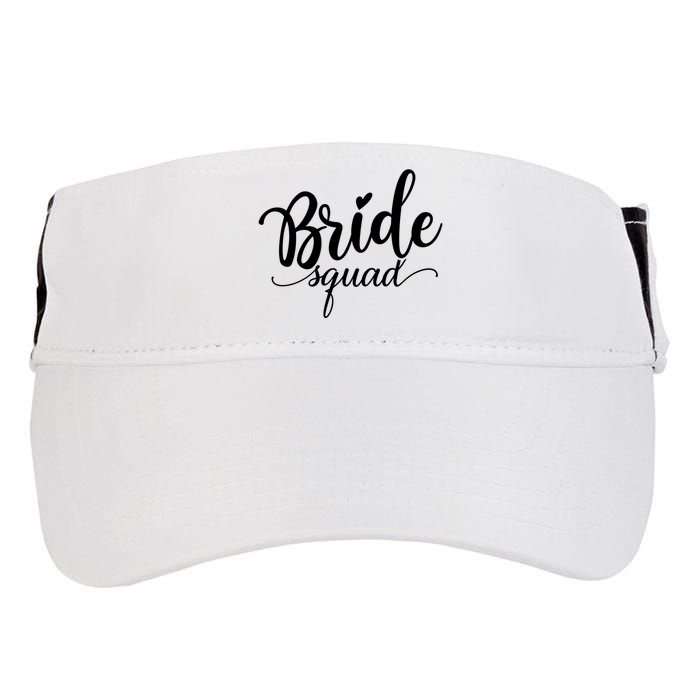 Bride Squad Cute Wedding Adult Drive Performance Visor