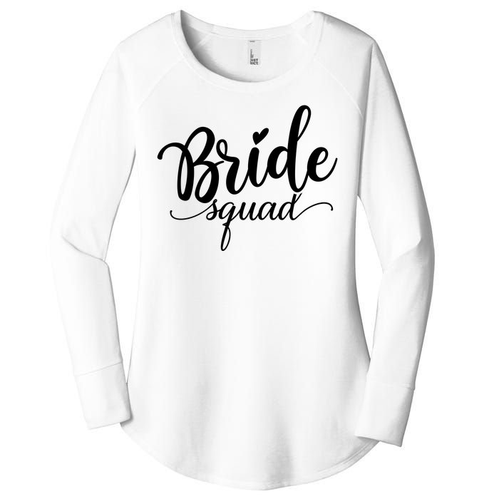 Bride Squad Cute Wedding Women's Perfect Tri Tunic Long Sleeve Shirt