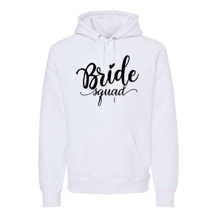 Bride Squad Cute Wedding Premium Hoodie