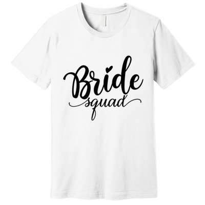 Bride Squad Cute Wedding Premium T-Shirt