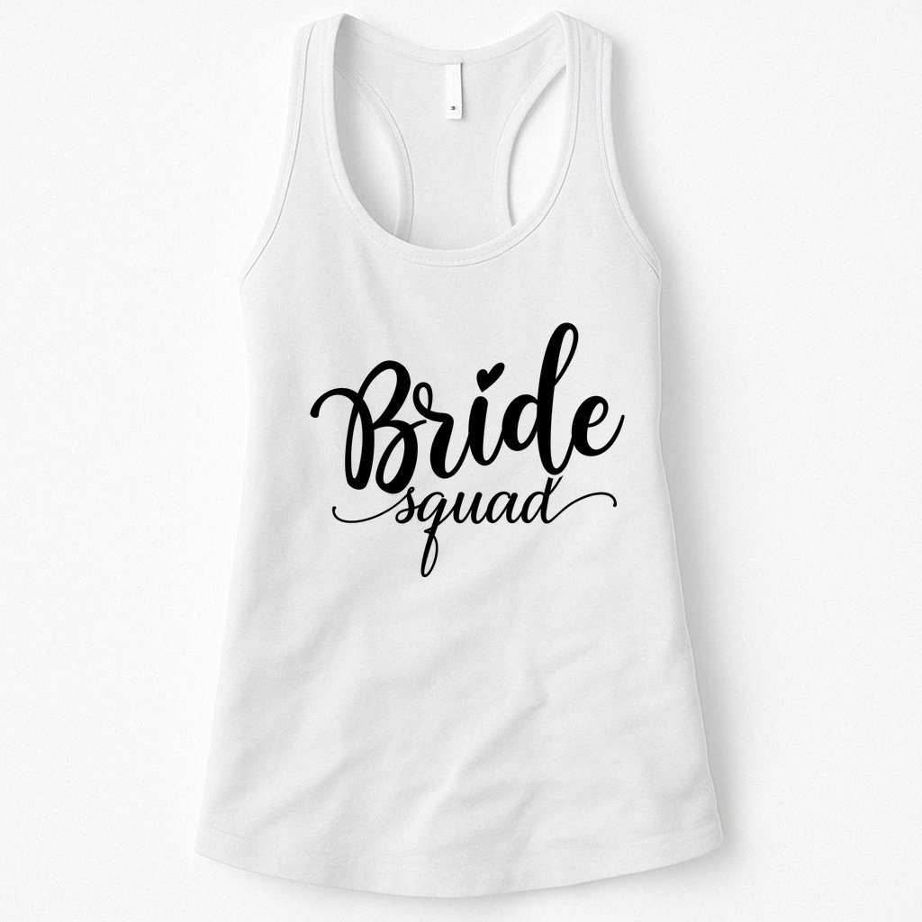 Bride Squad Cute Wedding Womens Tank Top