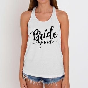 Bride Squad Cute Wedding Women's Knotted Racerback Tank