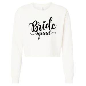 Bride Squad Cute Wedding Cropped Pullover Crew