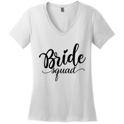 Bride Squad Cute Wedding Women's V-Neck T-Shirt