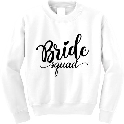 Bride Squad Cute Wedding Kids Sweatshirt