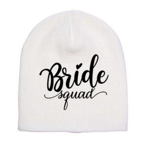 Bride Squad Cute Wedding Short Acrylic Beanie