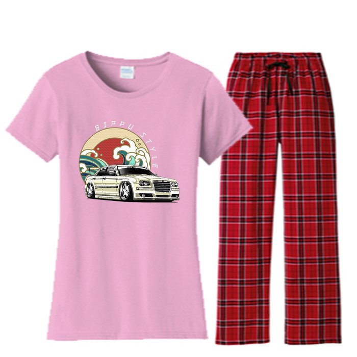 Bippu Style Car Women's Flannel Pajama Set