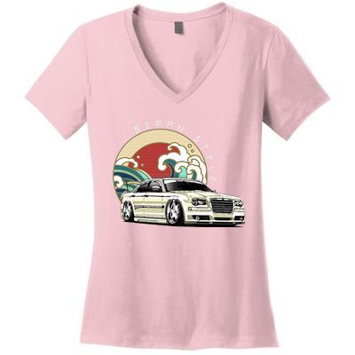 Bippu Style Car Women's V-Neck T-Shirt