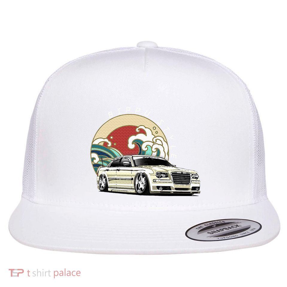 Bippu Style Car Flat Bill Trucker Hat