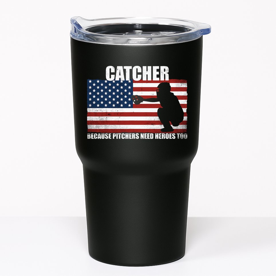 Baseball Softball Catcher Because Pitchers Need Heros Too Tumbler