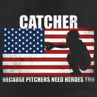 Baseball Softball Catcher Because Pitchers Need Heros Too Golf Towel