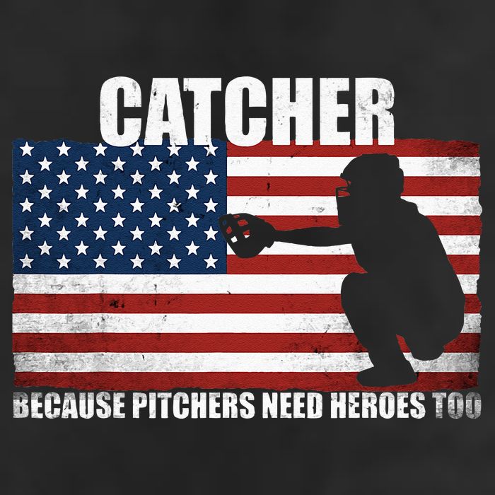 Baseball Softball Catcher Because Pitchers Need Heros Too Golf Towel
