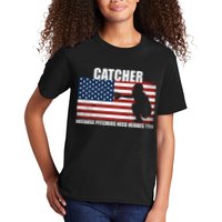 Baseball Softball Catcher Because Pitchers Need Heros Too Kids T-Shirt