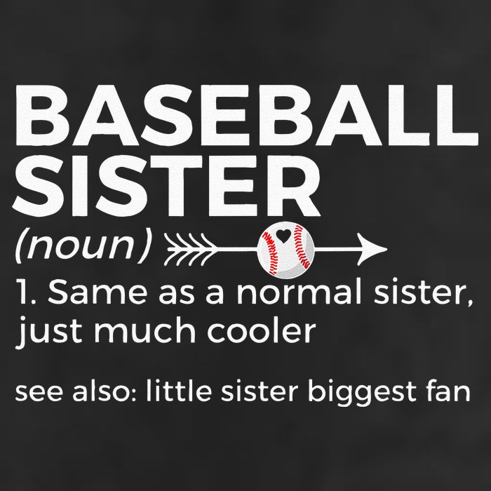 Baseball Sister Definition Little Sister Biggest Fan 7 Panel Mesh Trucker Snapback Hat