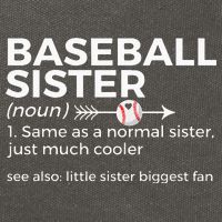 Baseball Sister Definition Little Sister Biggest Fan Cotton Canvas Backpack