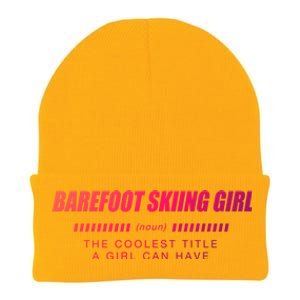 Barefoot Skiing Definition Barefooting Adventure Sports Gift Knit Cap Winter Beanie