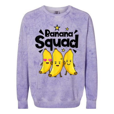 Banana Squad Dance Dancing Funny Cute Colorblast Crewneck Sweatshirt