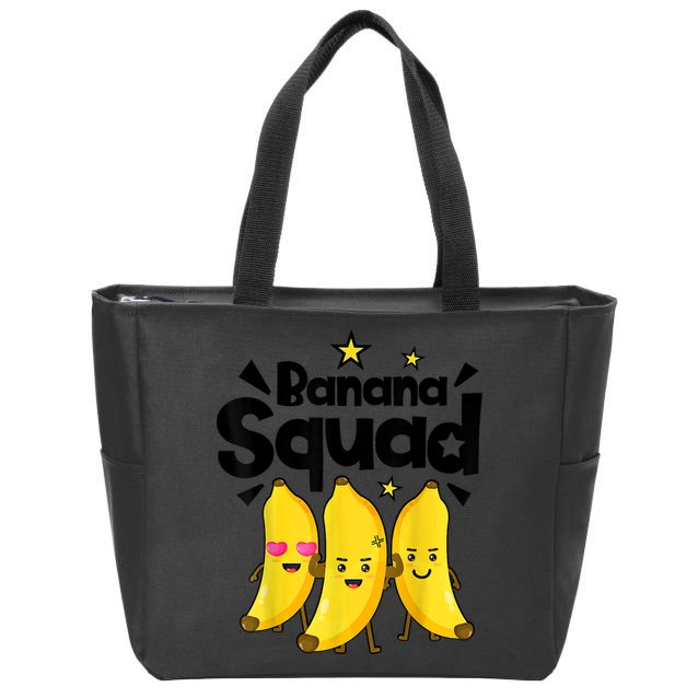 Banana Squad Dance Dancing Funny Cute Zip Tote Bag