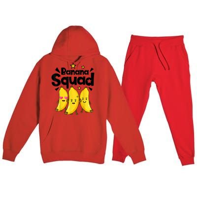 Banana Squad Dance Dancing Funny Cute Premium Hooded Sweatsuit Set