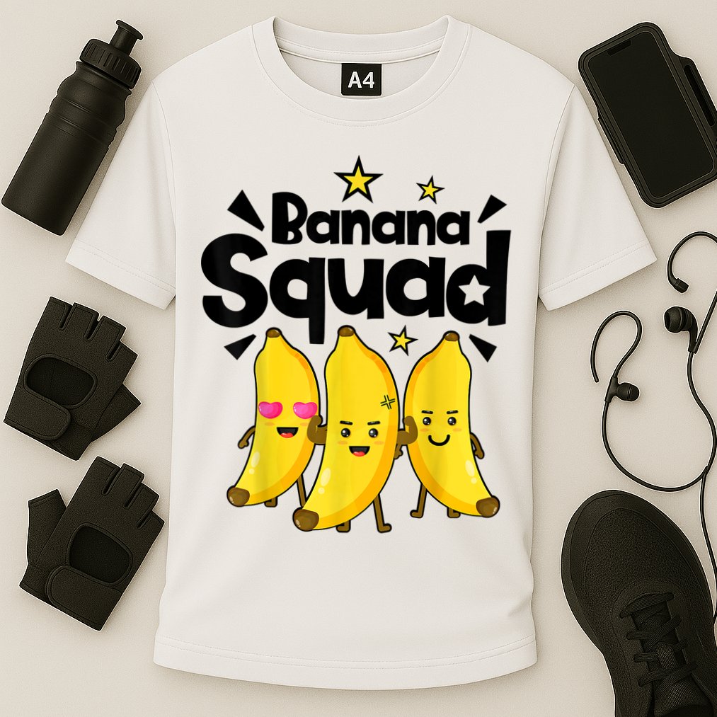 Banana Squad Dance Dancing Funny Cute Cooling Performance Crew T-Shirt