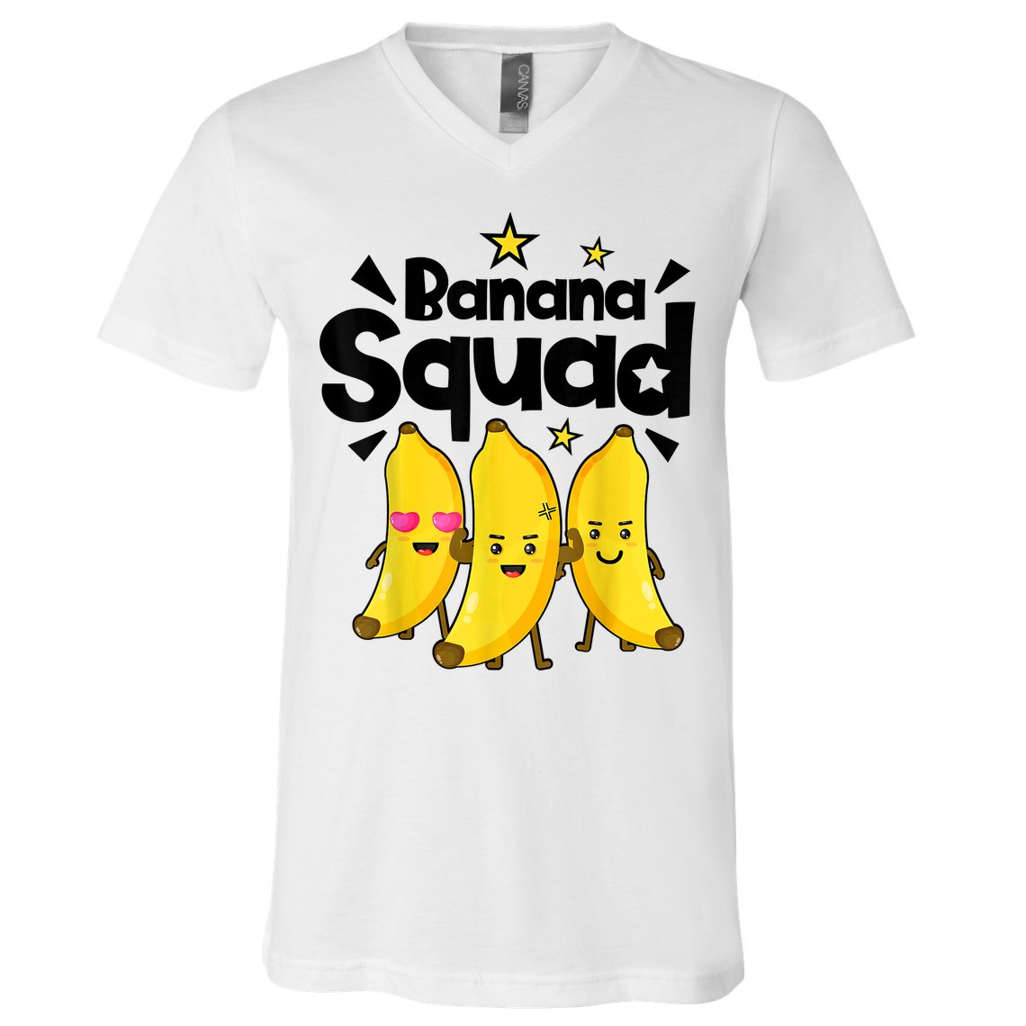 Banana Squad Dance Dancing Funny Cute V-Neck T-Shirt