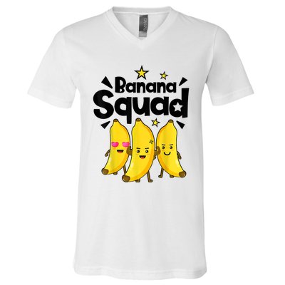 Banana Squad Dance Dancing Funny Cute V-Neck T-Shirt