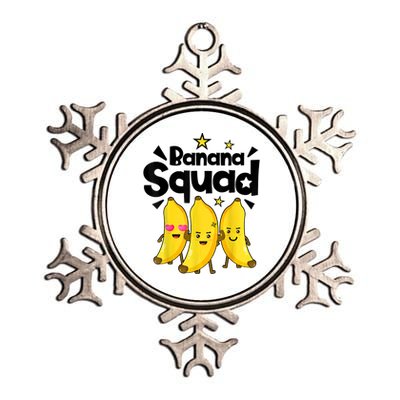 Banana Squad Dance Dancing Funny Cute Metallic Star Ornament