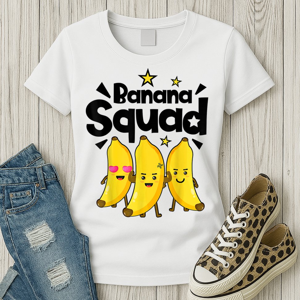 Banana Squad Dance Dancing Funny Cute Womens T-Shirt